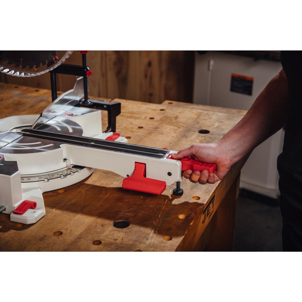 JET 10″ Sliding Dual Bevel Compound Miter Saw - Flockneti
