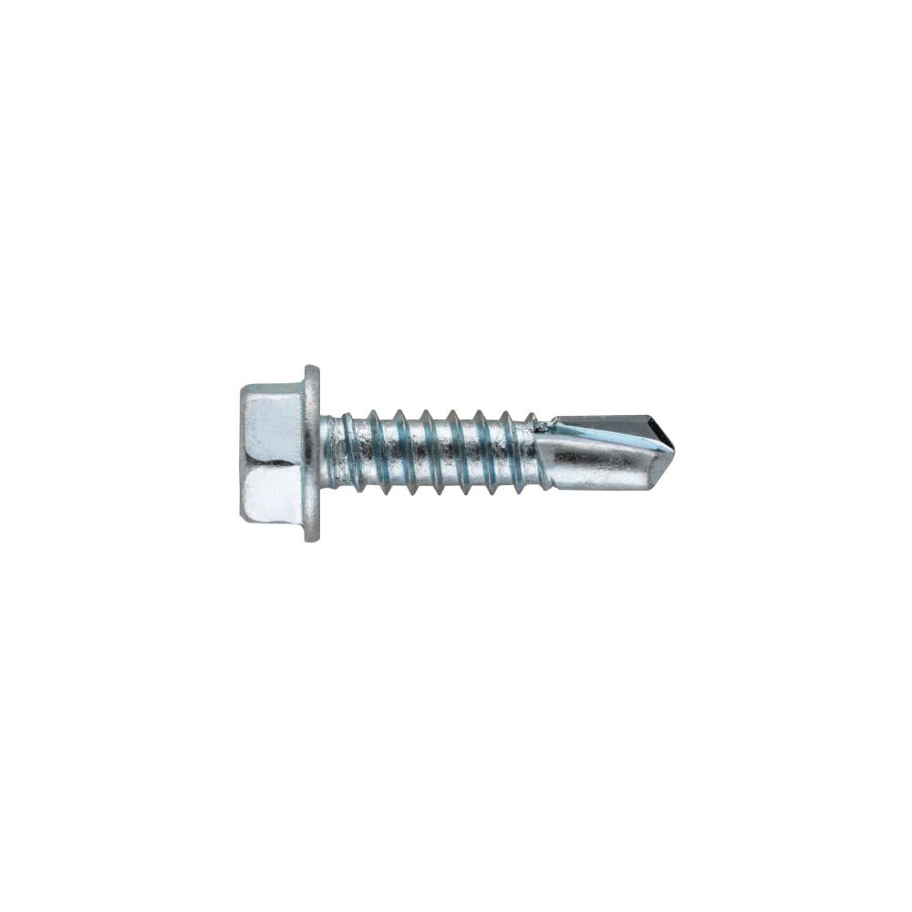 Hillman 1/4-14 x 1 1/2″ Zinc Hex Washer Self Drilling Screw 100pk - Flockneti