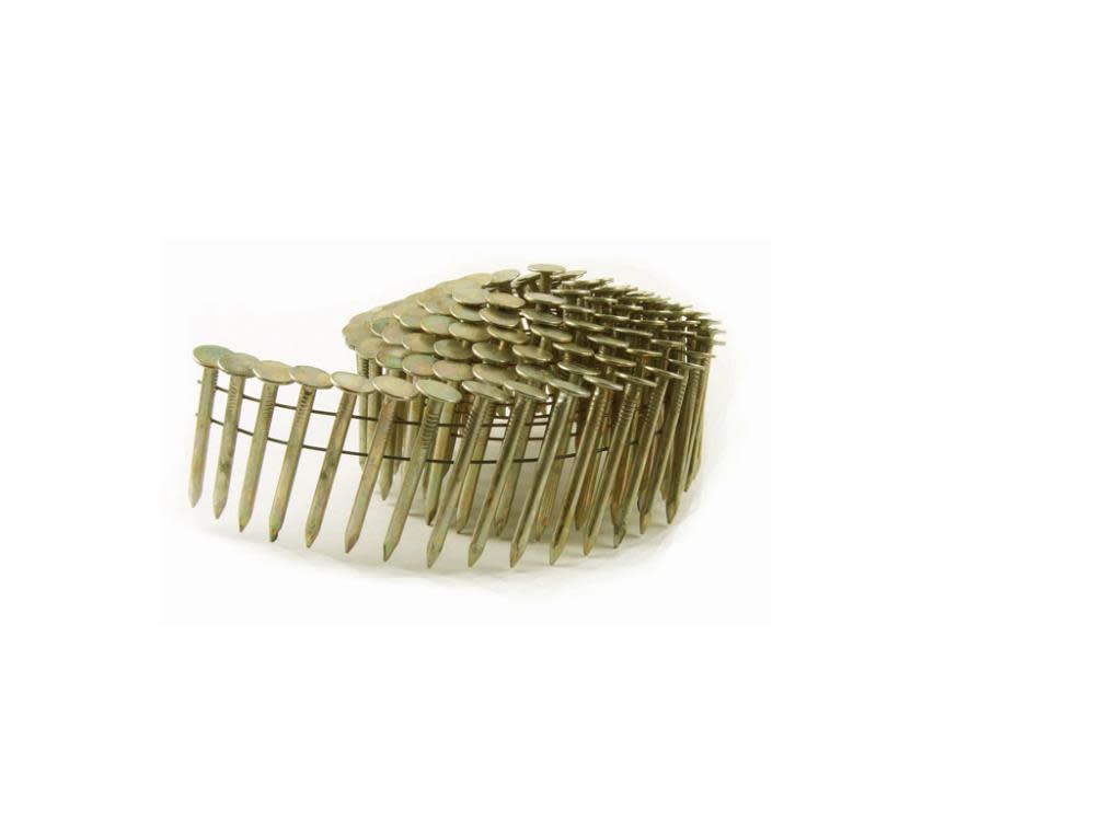 B and C Eagle 1 In. 15 Degree Galvanized Wire Coil Roofing Nails 1080/Box - Flockneti