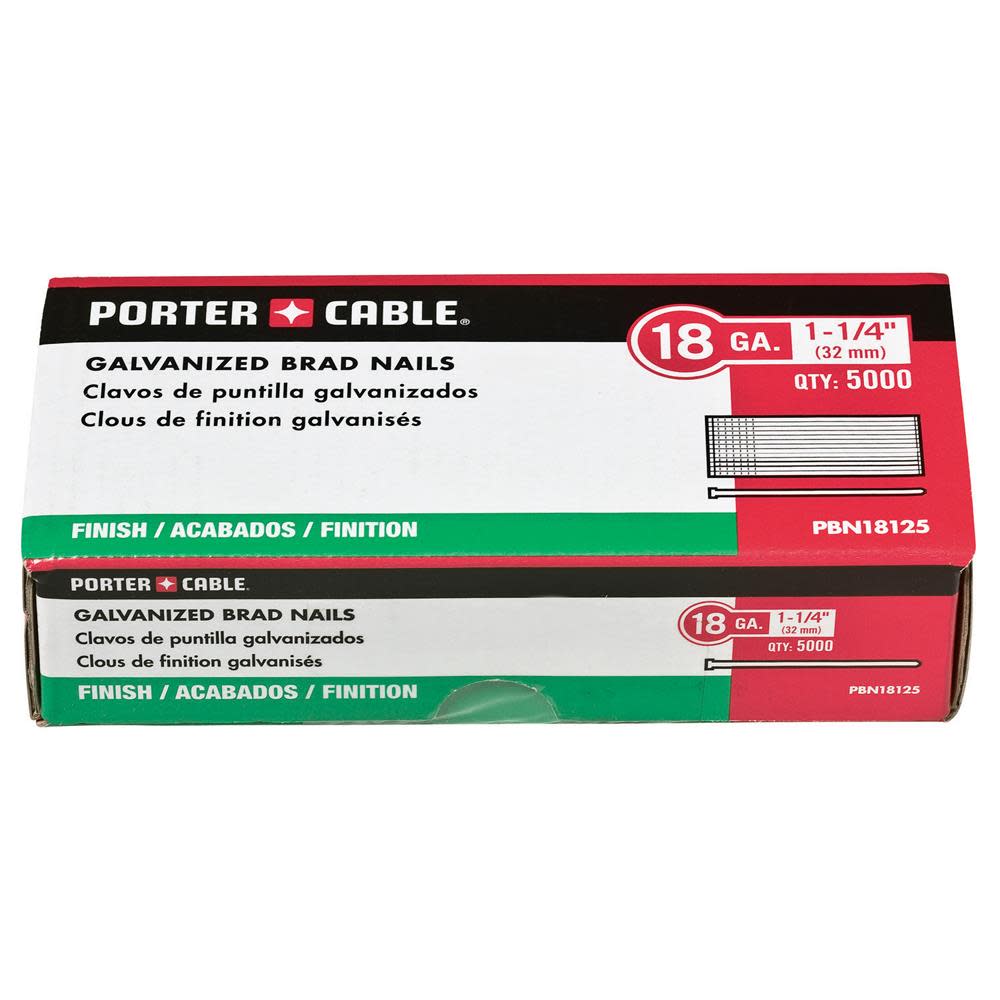 Porter Cable 18 Gauge 1-1/4 In. Brad Nail 5K Pack - Flockneti