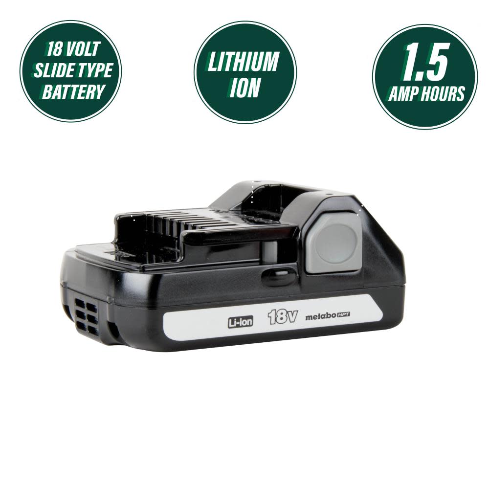 Metabo HPT 18-Volt Compact 3.0-Amp Hour Lithium Ion Battery - Flockneti