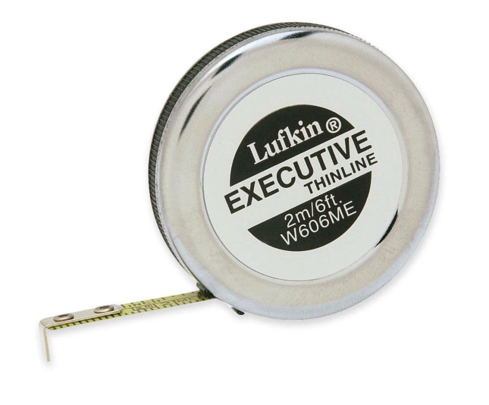 Crescent Lufkin 1/4In x 6Ft Executive Thinline Tape Measure - Flockneti
