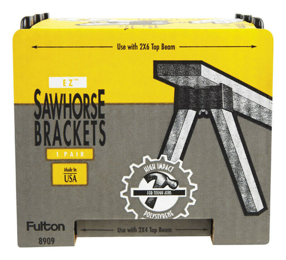 Fulton Corporation Sawhorse Brackets High Impact Polystyrene - Flockneti