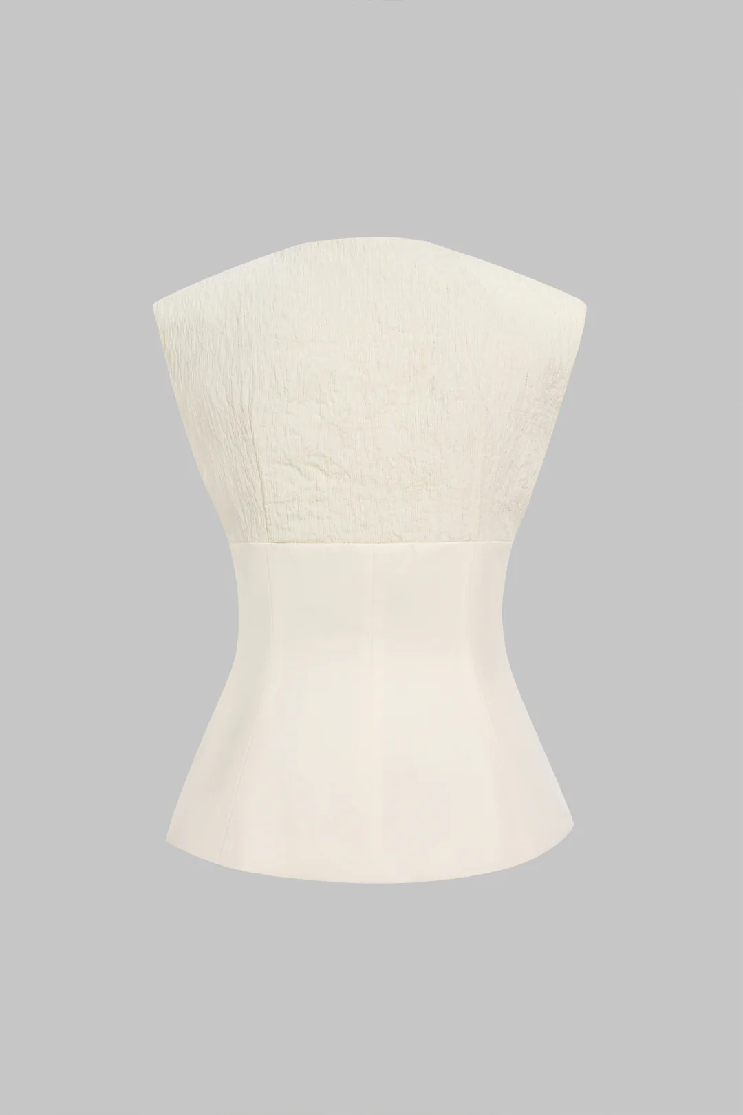 Textured Patchwork V-Neck Button Vest - Flockneti