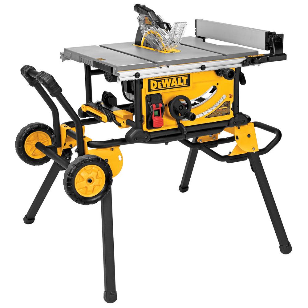 DEWALT 10″ Jobsite Table Saw 32 1/2″ Rip Capacity & Rolling Stand - Flockneti