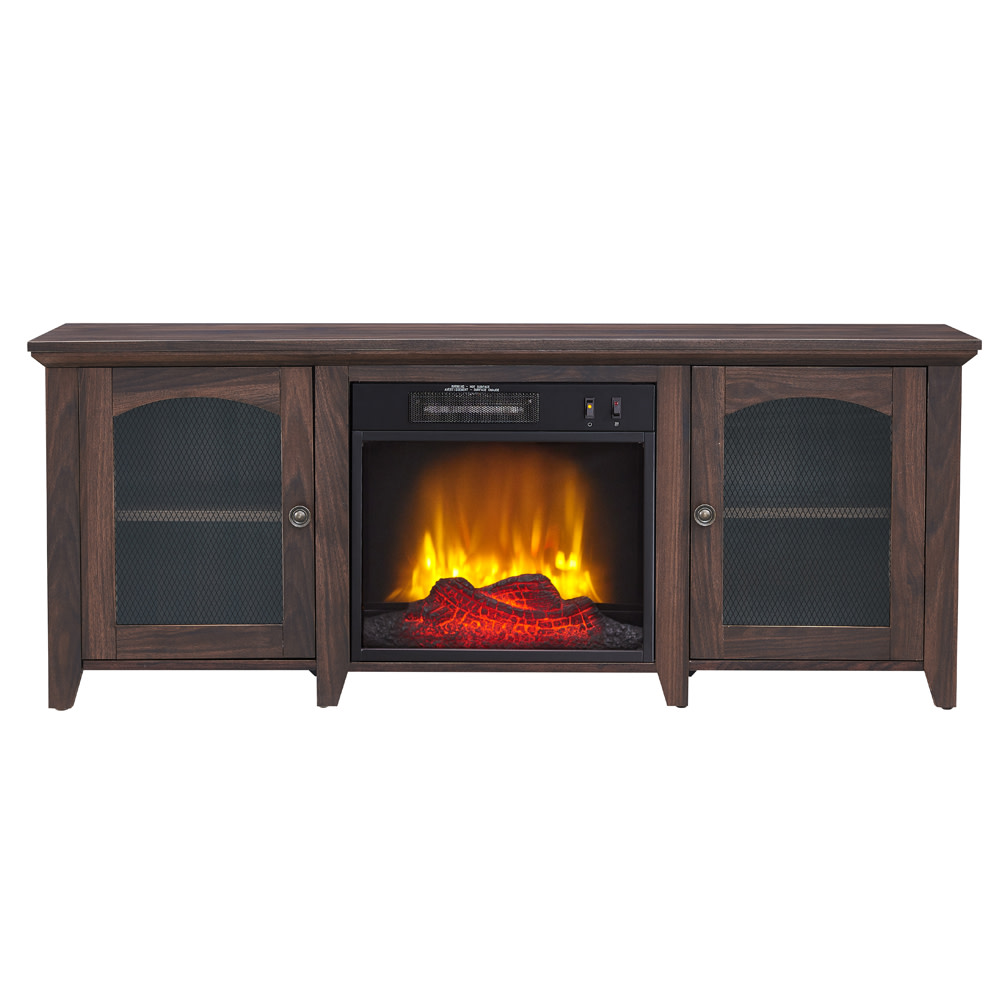 Hearthpro Media Electric Fireplace with Arch Doors - Flockneti