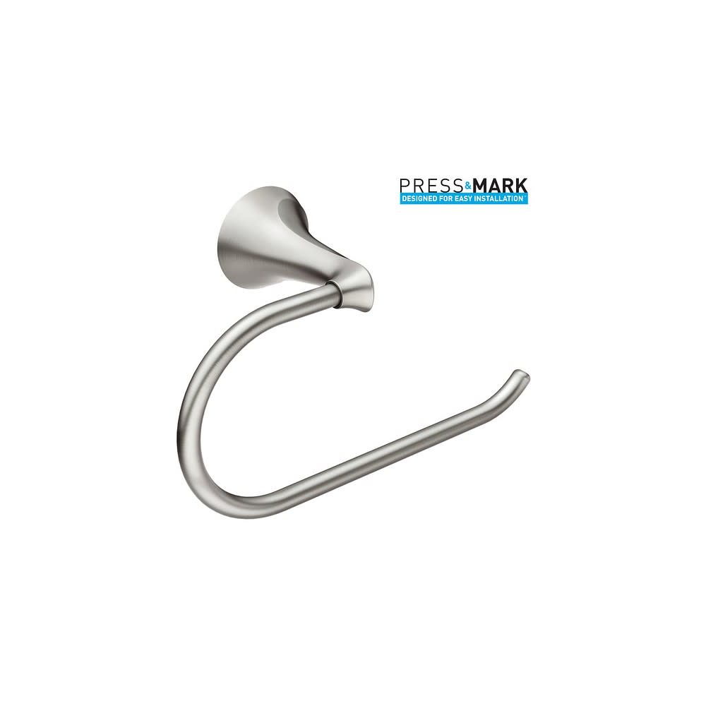 Moen Darcy Toilet Paper Holder Brushed Nickel 1 Post European - Flockneti