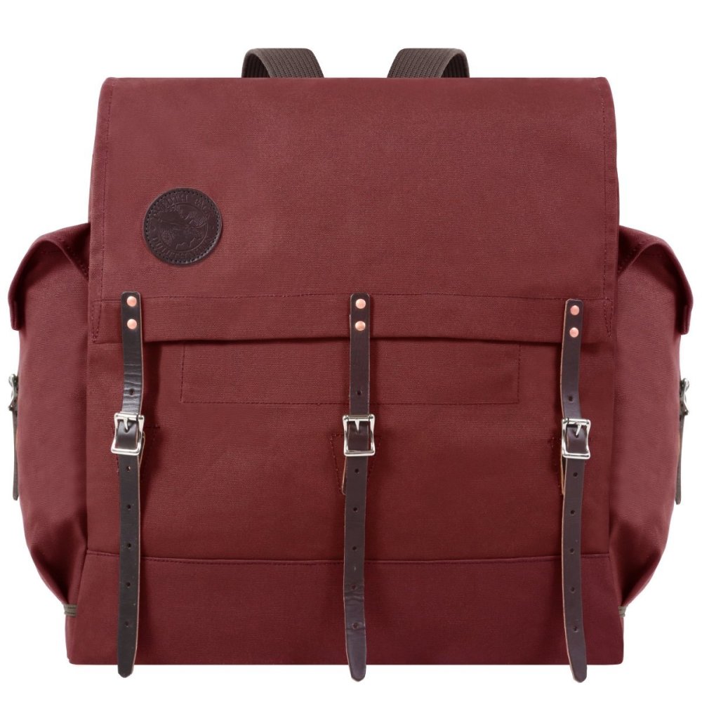 Duluth Pack 47 Liter Capacity Burgundy Canvas #3 Cruiser Backpack Only - Flockneti