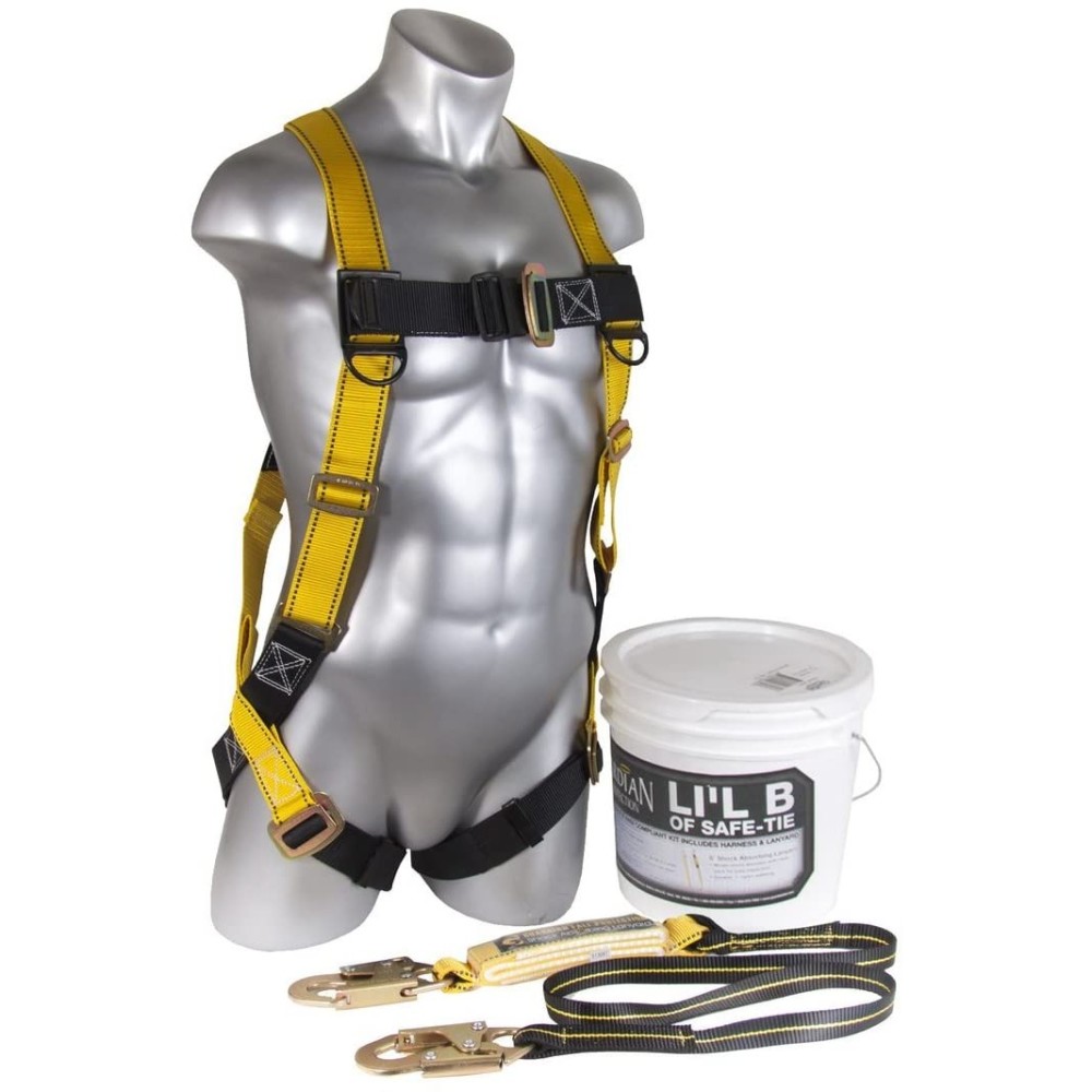 Guardian Fall Protection Little Bucket of Safe-Tie Roofing Kit Series 1(XL-XXL) - Flockneti