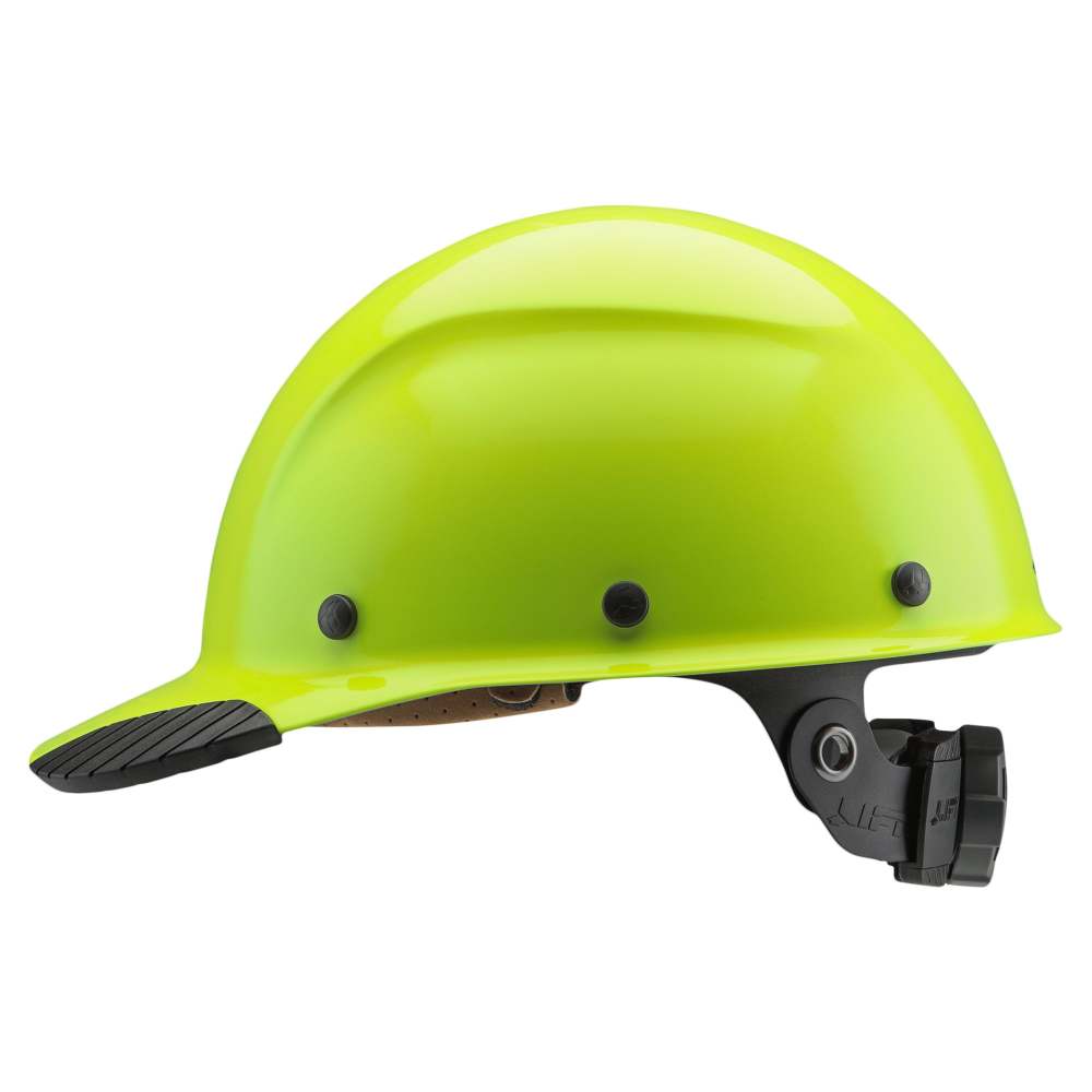 Lift Safety Hard Hat DAX Hi-Viz Yellow Fiber Resin Cap Style - Flockneti