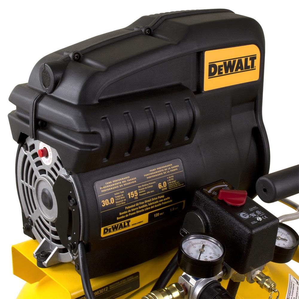 DEWALT 30-Gallon Portable 155-PSI Electric Vertical Air Compressor - Flockneti
