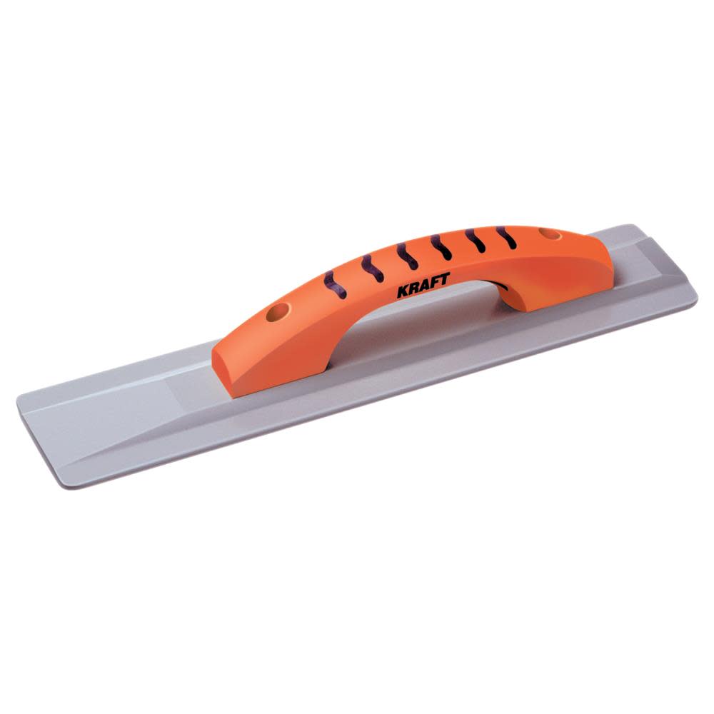 Kraft Tool Co 16 In. x 3-1/2 In. Wide Magnesium Hand Float with ProForm Handle - Flockneti