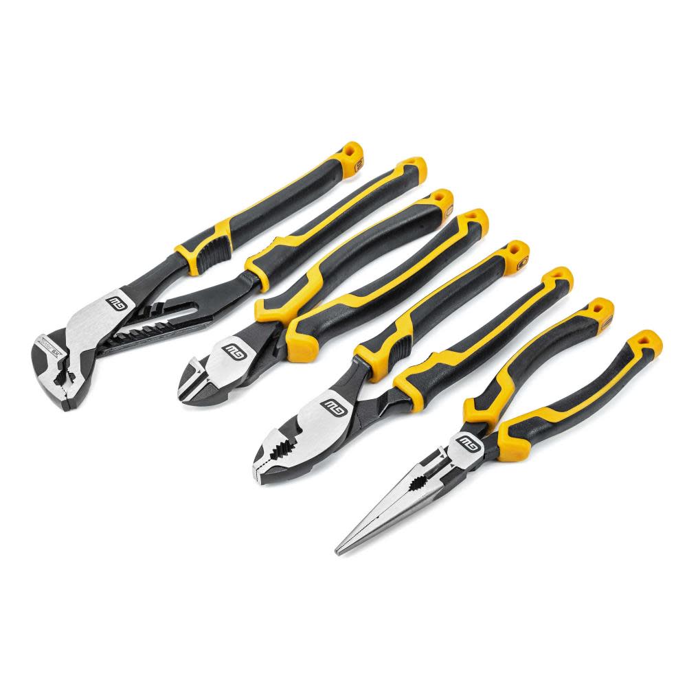 GEARWRENCH Pitbull Mixed Plier Set Dual Material 4pc - Flockneti