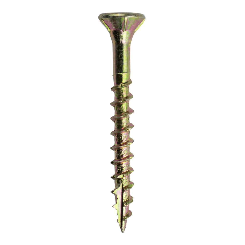 Grip Rite Screws #8 x 1.625″ Bugle-Head Yellow Zinc Type 17 Star-Drive Interior Wood 5lbs - Flockneti