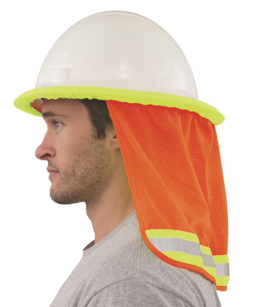 ERB S268 Mesh Neck Shield in Hi Viz Orange - Flockneti