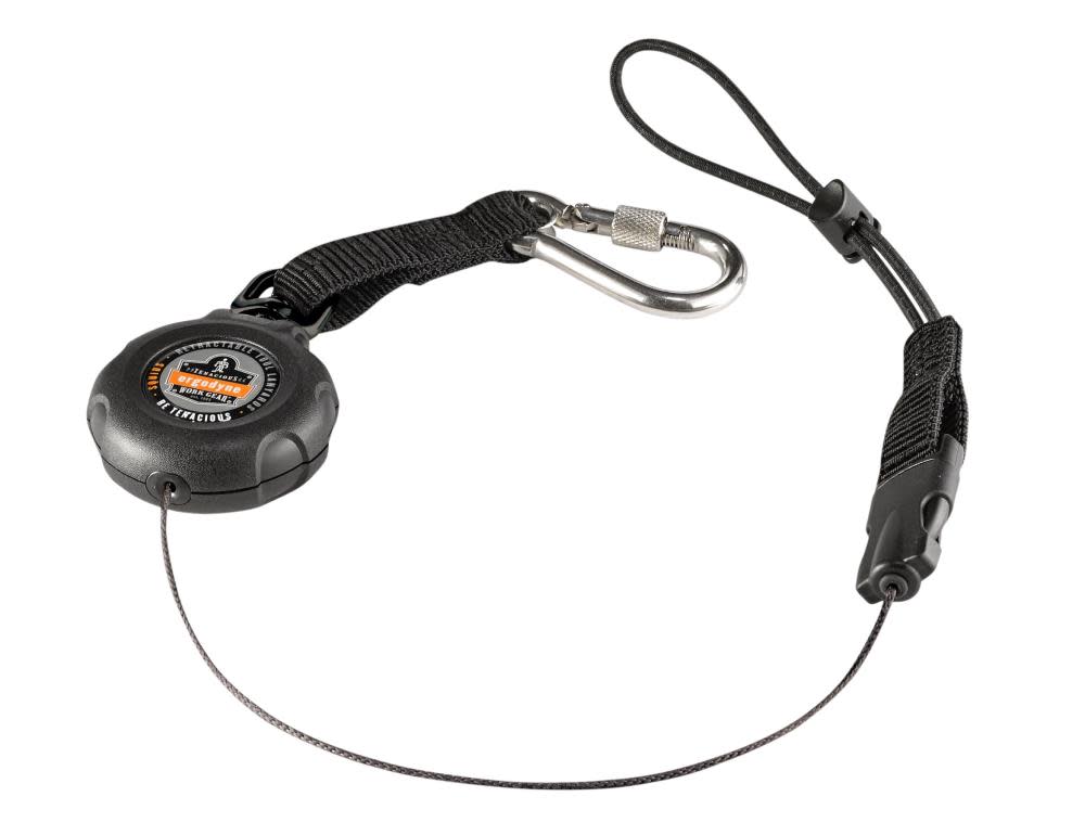 Ergodyne Squids 3001 Retractable Single Carabiner with Loop End – 2Lb - Flockneti