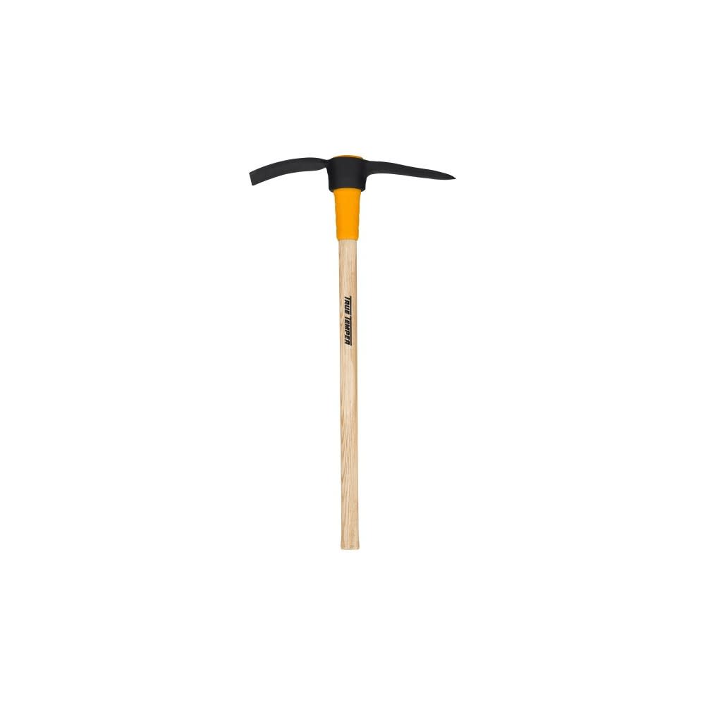 True Temper 2.5 Lbs Forged Steel Garden Pick Mattock with 36 In. Wood Handle - Flockneti