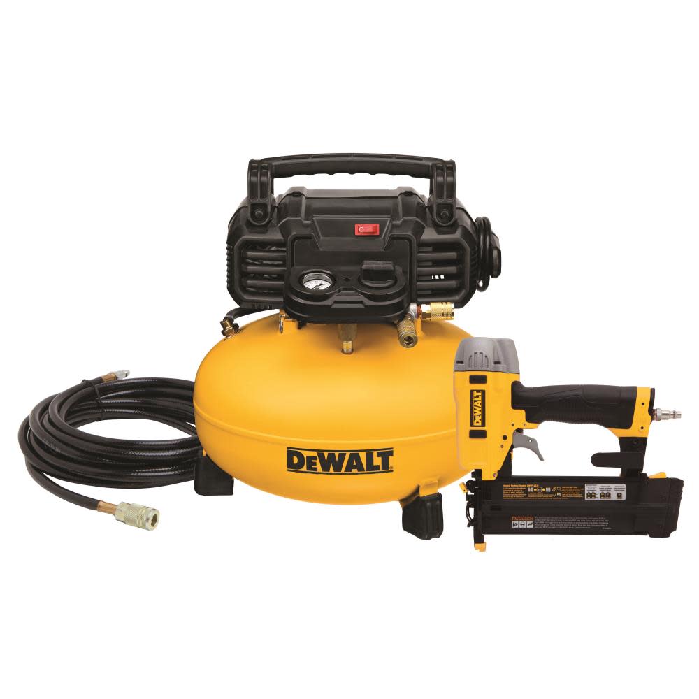 DEWALT 6 gal Pancake Compressor/ 2 In. Brad Nailer Combo Kit - Flockneti