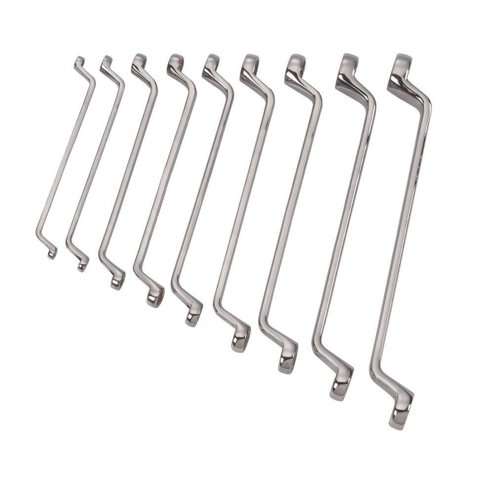DEWALT 9 Piece Full Polish Offset Double Box Wrench Set - Flockneti
