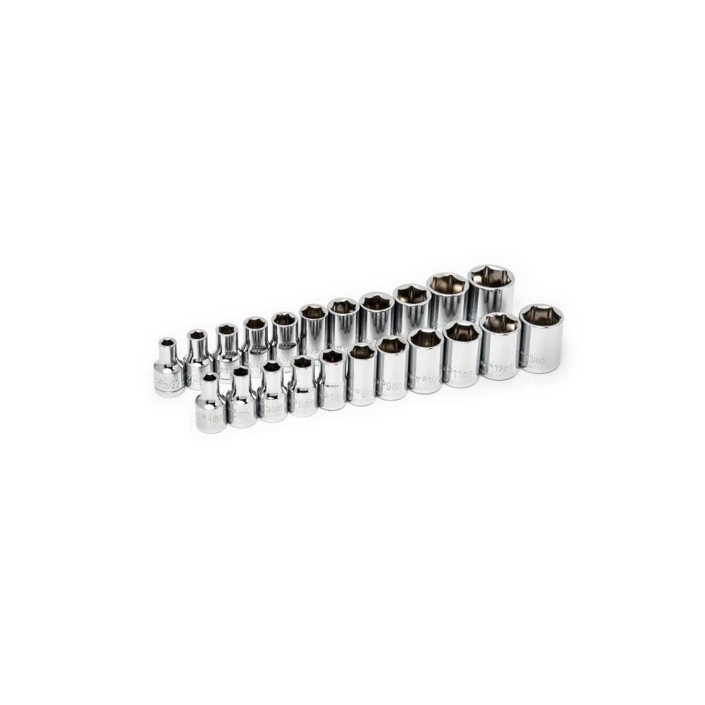 Crescent 150 Pc. 1/4″ and 3/8″ Drive 6 Point SAE/Metric Professional Tool Set - Flockneti