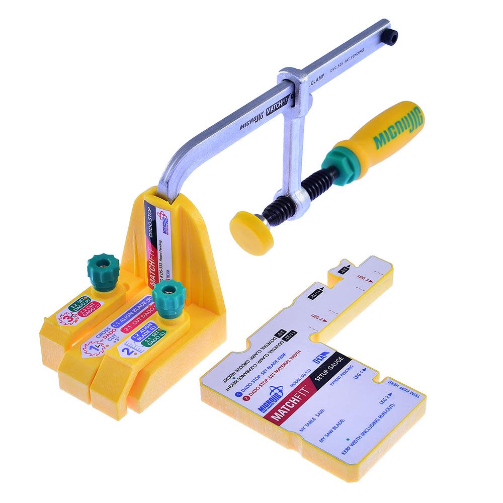 Microjig MATCHFIT Dado Stop Pro - Flockneti
