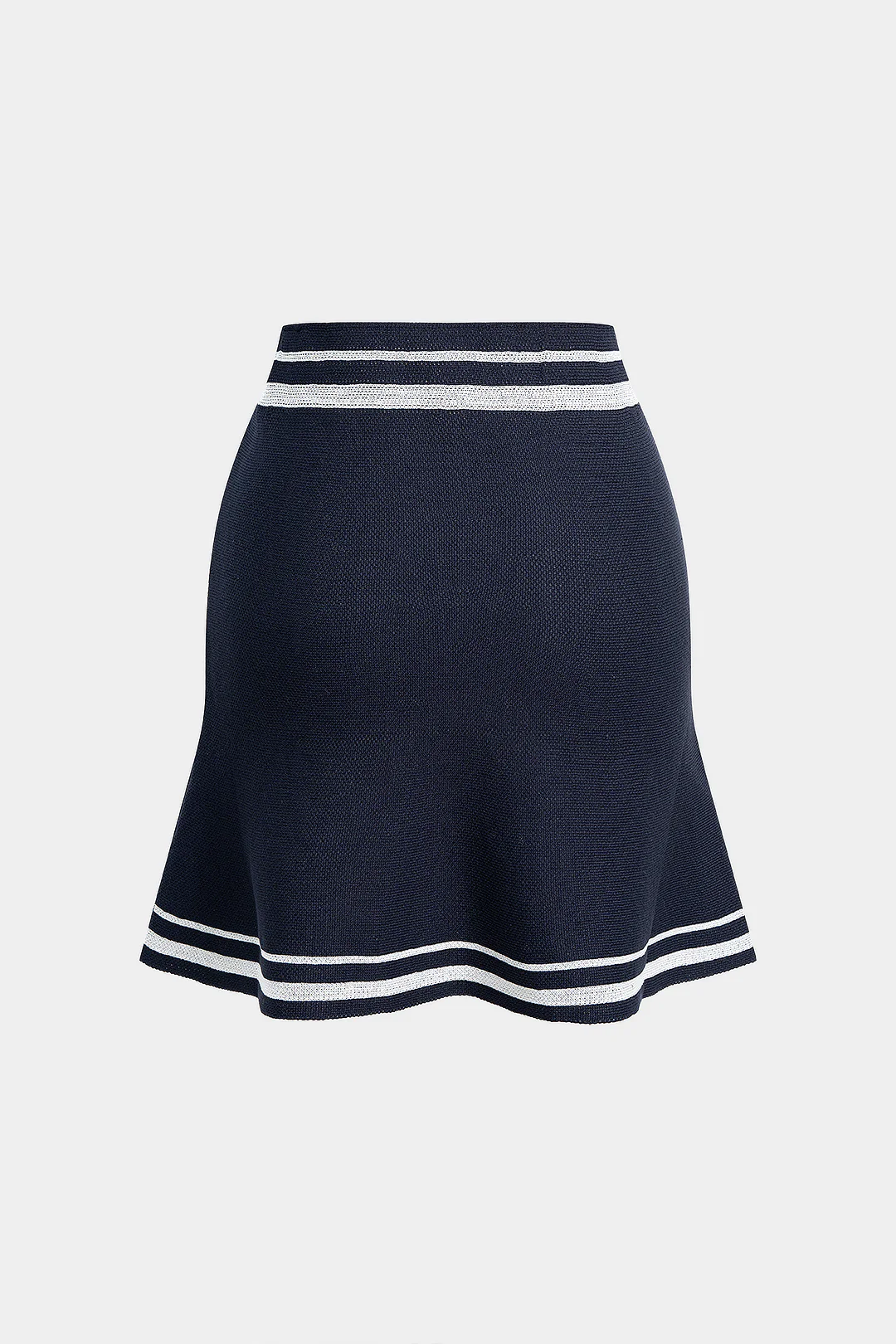 Knit Contrast Binding Skirt - Flockneti