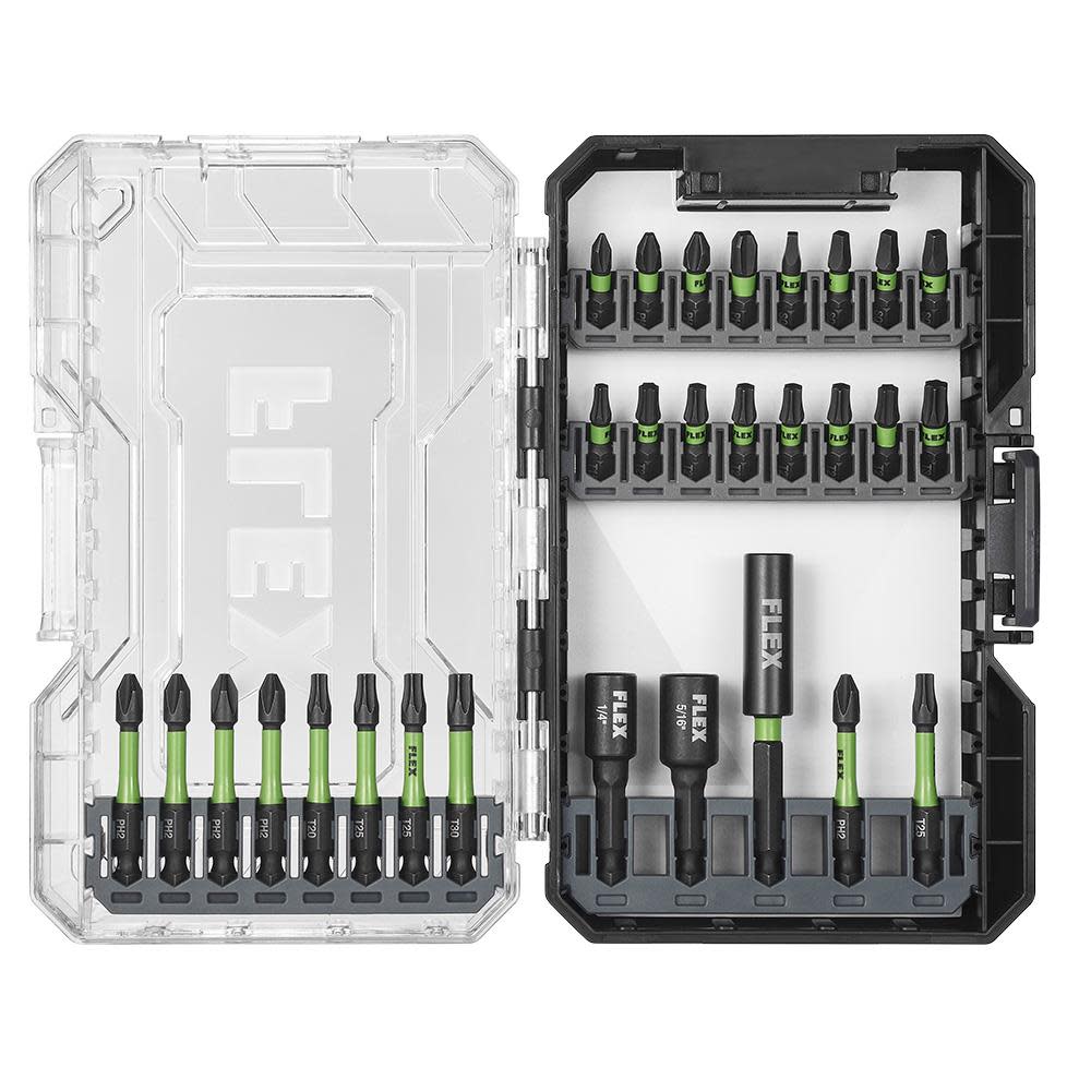 FLEX 29 Pc. Impact Driver Bit Set - Flockneti