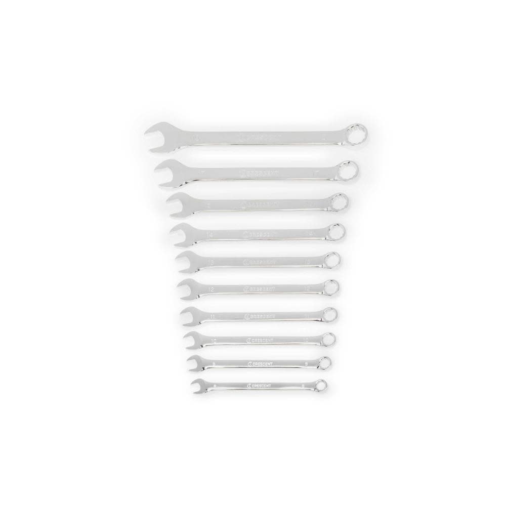Crescent Metric Combination Wrench Set 12 Point 10pc - Flockneti