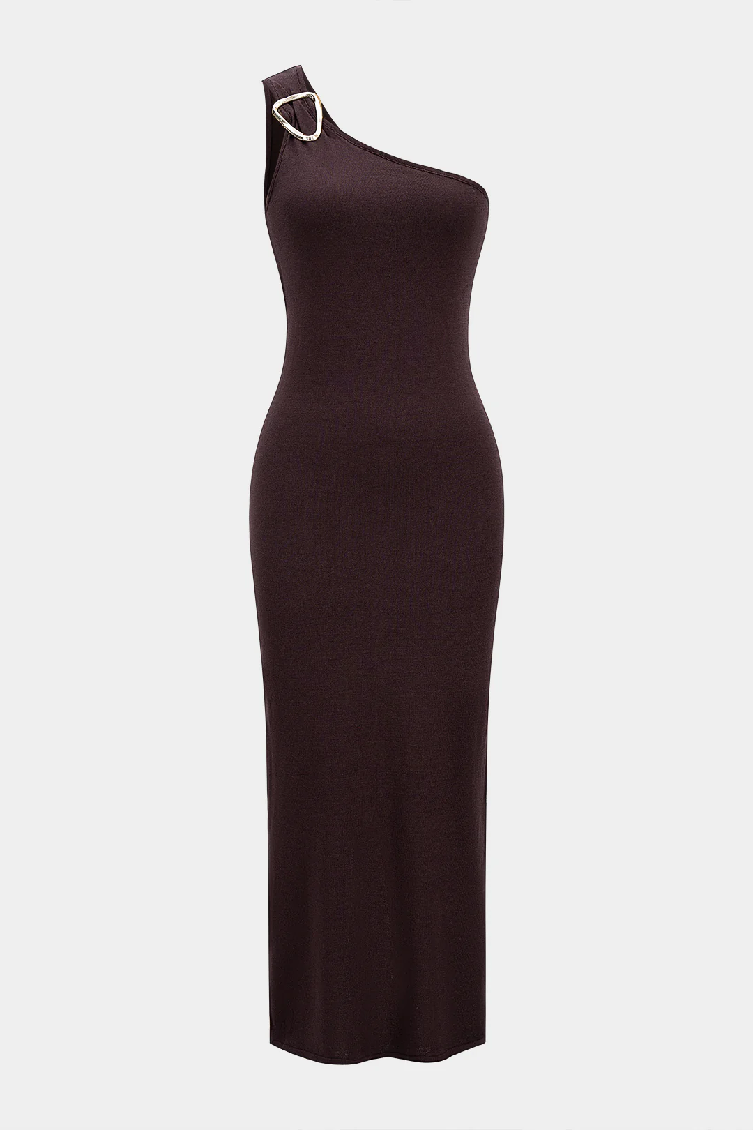 One Shoulder Asymmetrical Sleeveless Maxi Dress - Flockneti