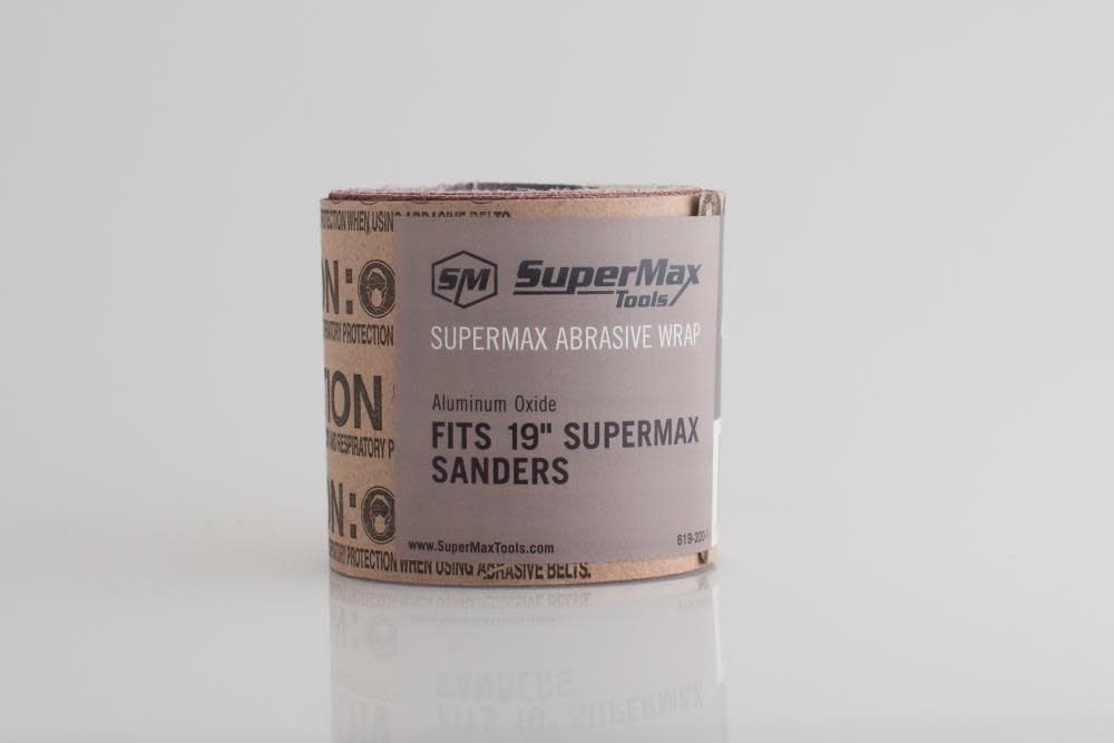 Supermax Tools 150 Grit Individual Sandpaper Wrap for 19-38 Drum Sander - Flockneti