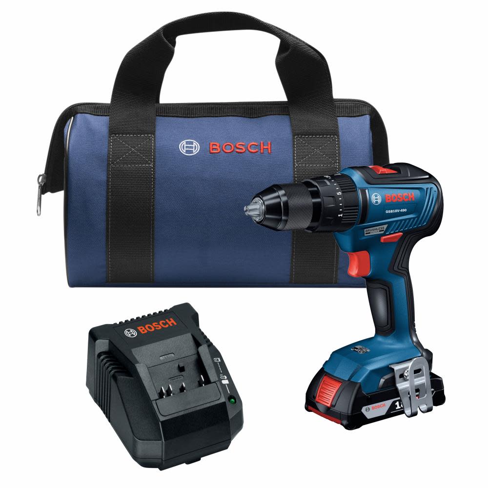 Bosch 18V EC 1/2″ Hammer Drill/Driver Kit - Flockneti