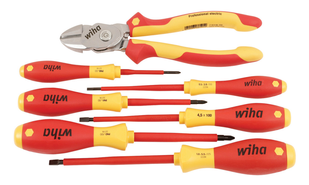 Wiha Insulated BiCut SuperCut and Screwdriver Set 7pc - Flockneti