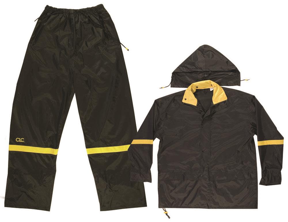 CLC 3 Pc Deluxe Nylon Rain Suit – 2X - Flockneti