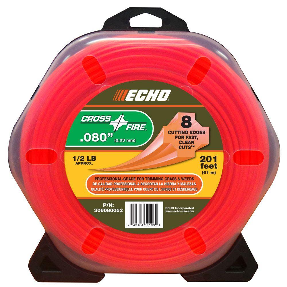 Echo .080In 1/2LB Spool Crossfire - Flockneti