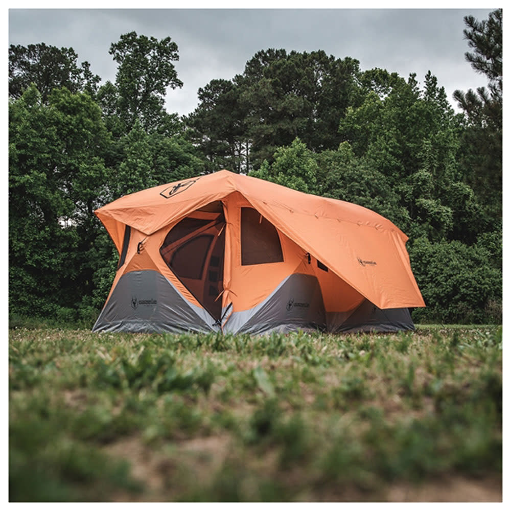 Gazelle T8 Hub 8 Person Camping Tent Sunset Orange - Flockneti