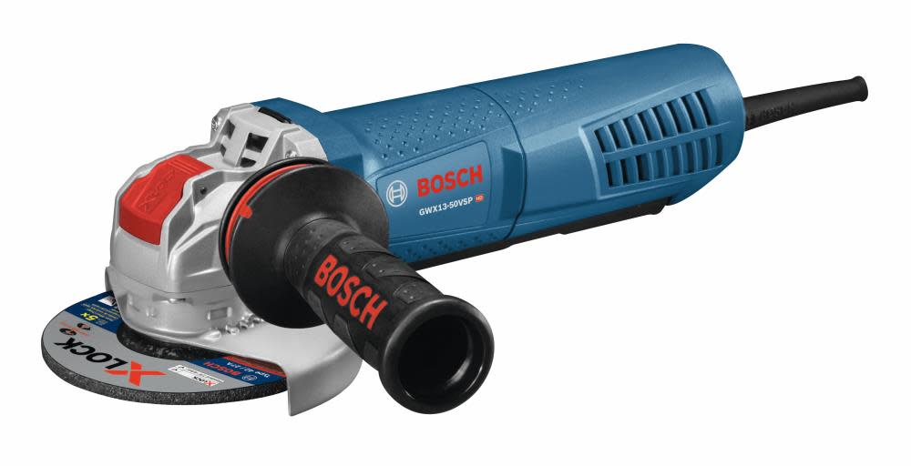 Bosch 5 In. X-LOCK Variable-Speed Angle Grinder with Paddle Switch - Flockneti
