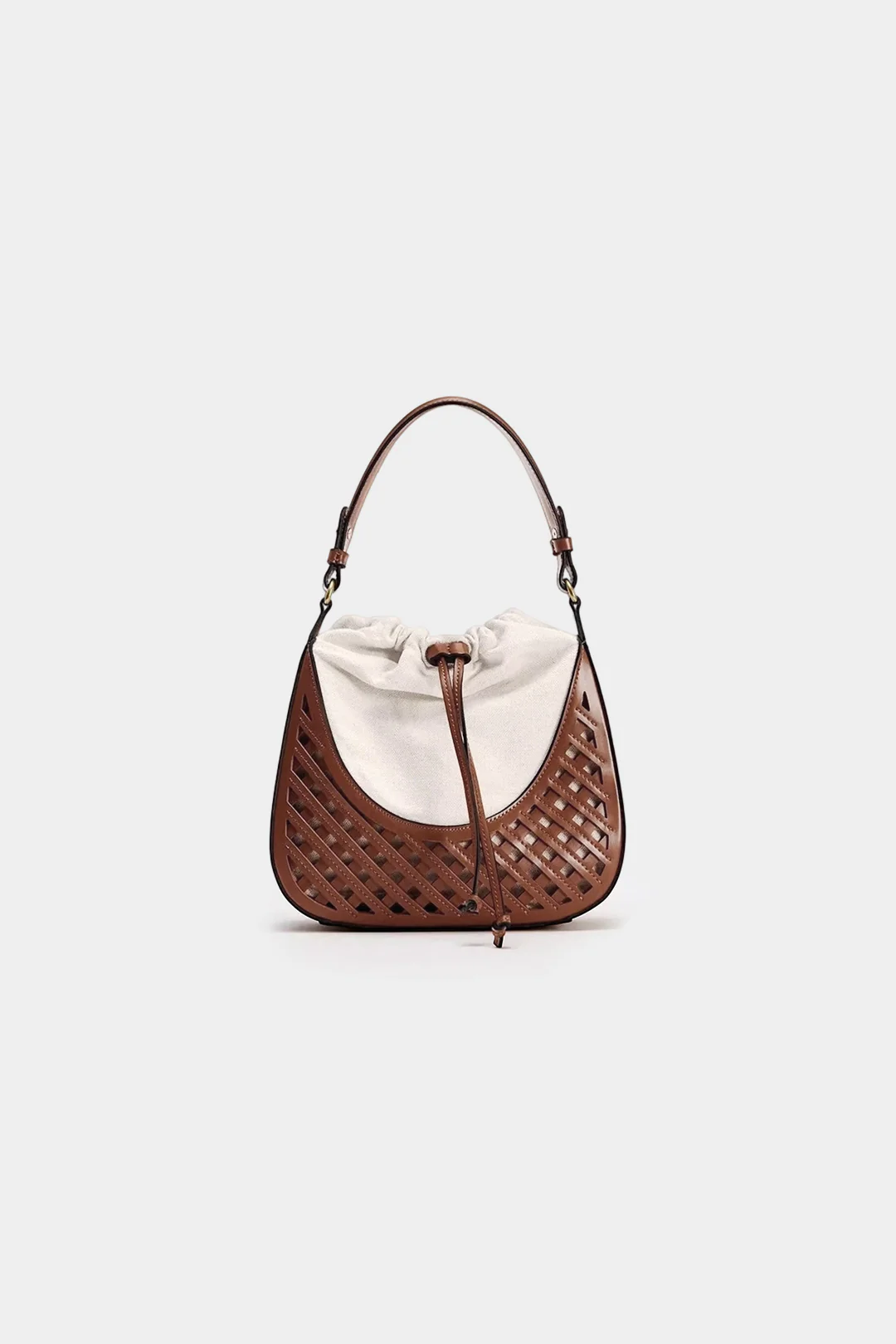 Woven Hollow Out Tote Bag - Flockneti