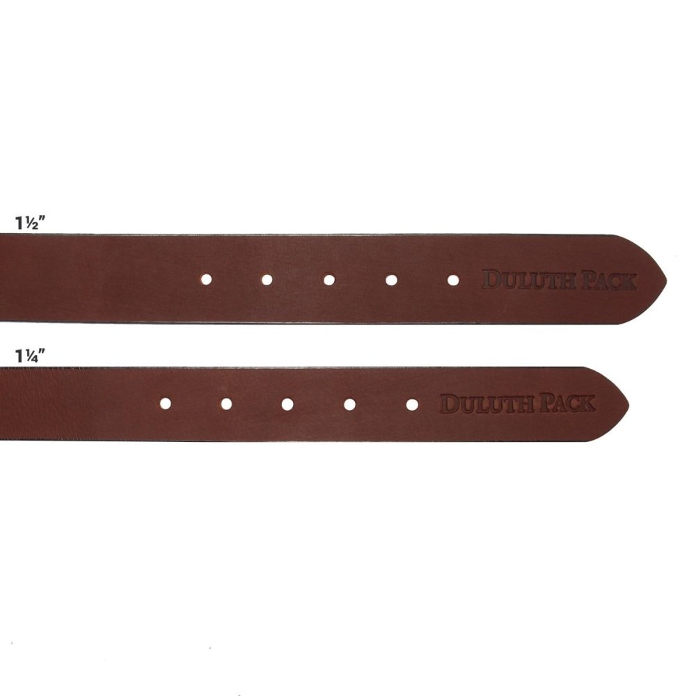 Duluth Pack 1.25 In. W x 30 In. Waist Size Brown Leather Belt - Flockneti