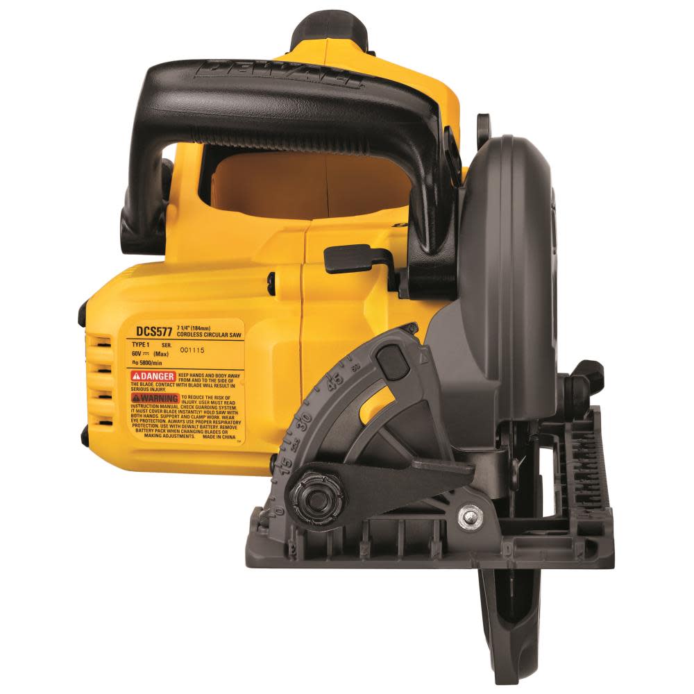 DEWALT FLEXVOLT 60V MAX* 7-1/4 Worm Drive Style Saw (Bare) - Flockneti
