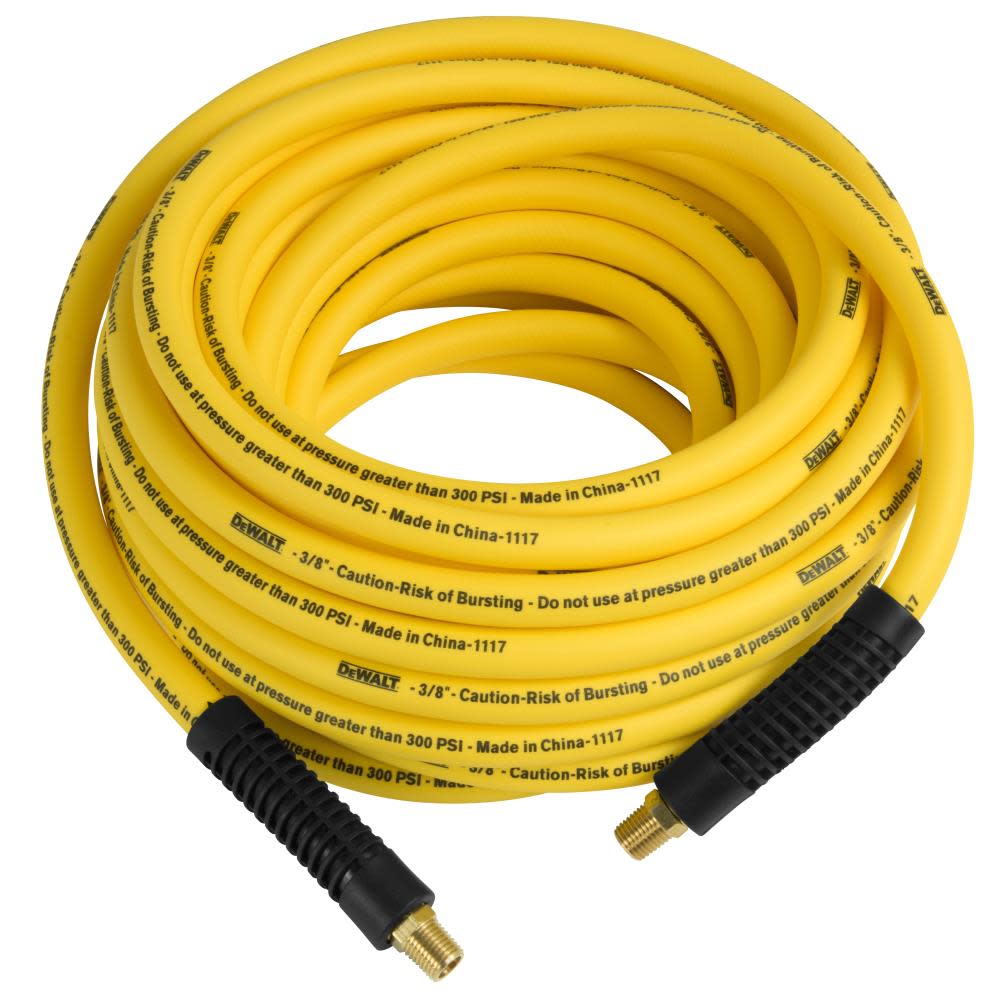 DEWALT 3/8 in. x 100 ft. Premium Hybrid Air Hose - Flockneti
