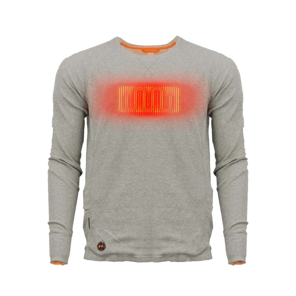 Mobile Warming 7.4V Thermick 2.0 Heated Shirt Mens Gray Small - Flockneti