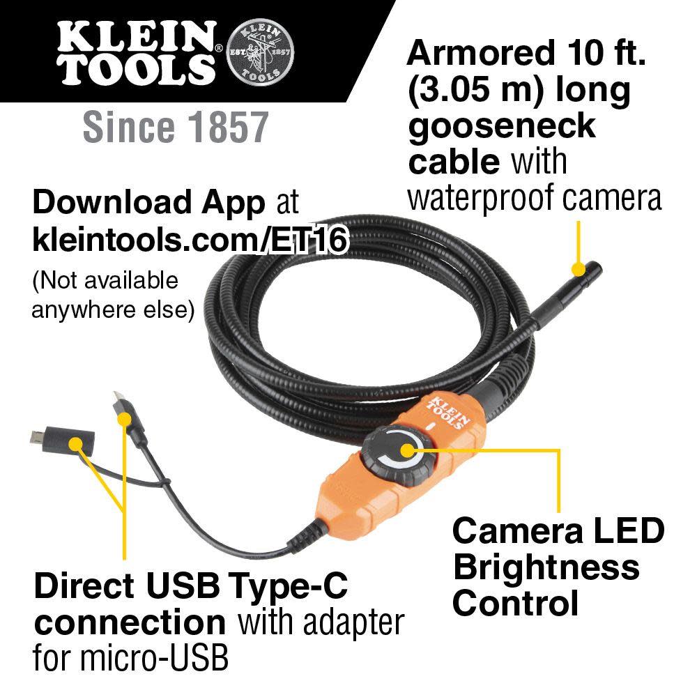Klein Tools Borescope for android Devices - Flockneti