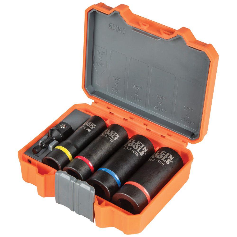 Klein Tools 2-In-1 Impact Socket Set 5-Piece - Flockneti