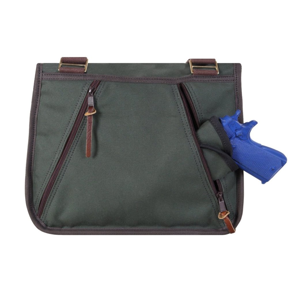Duluth Pack 11 Liter Capacity Olive Drab Conceal & Carry Field Satchel - Flockneti