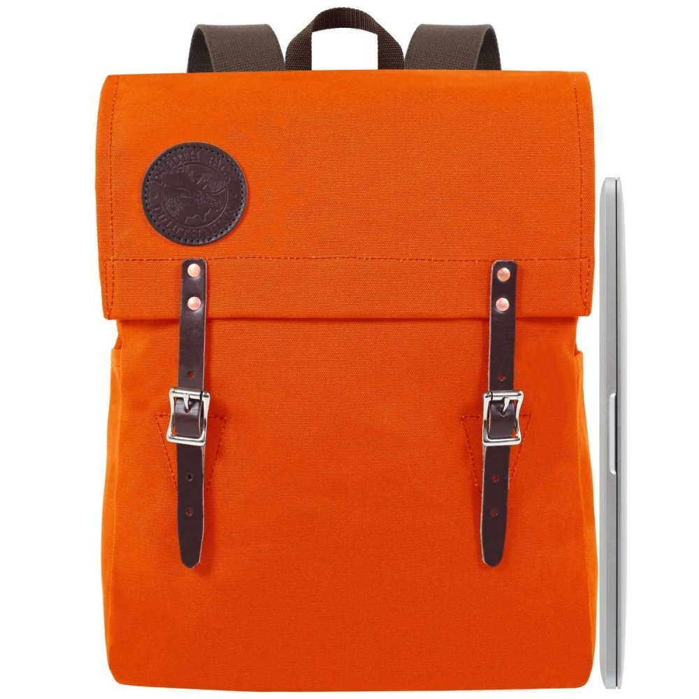 Duluth Pack 20 Liter Capacity Orange Laptop Scoutmaster Pack - Flockneti
