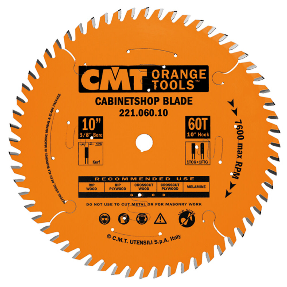 CMT 12 In x 72 x 1 In Industrial Cabinet Shop Blades - Flockneti