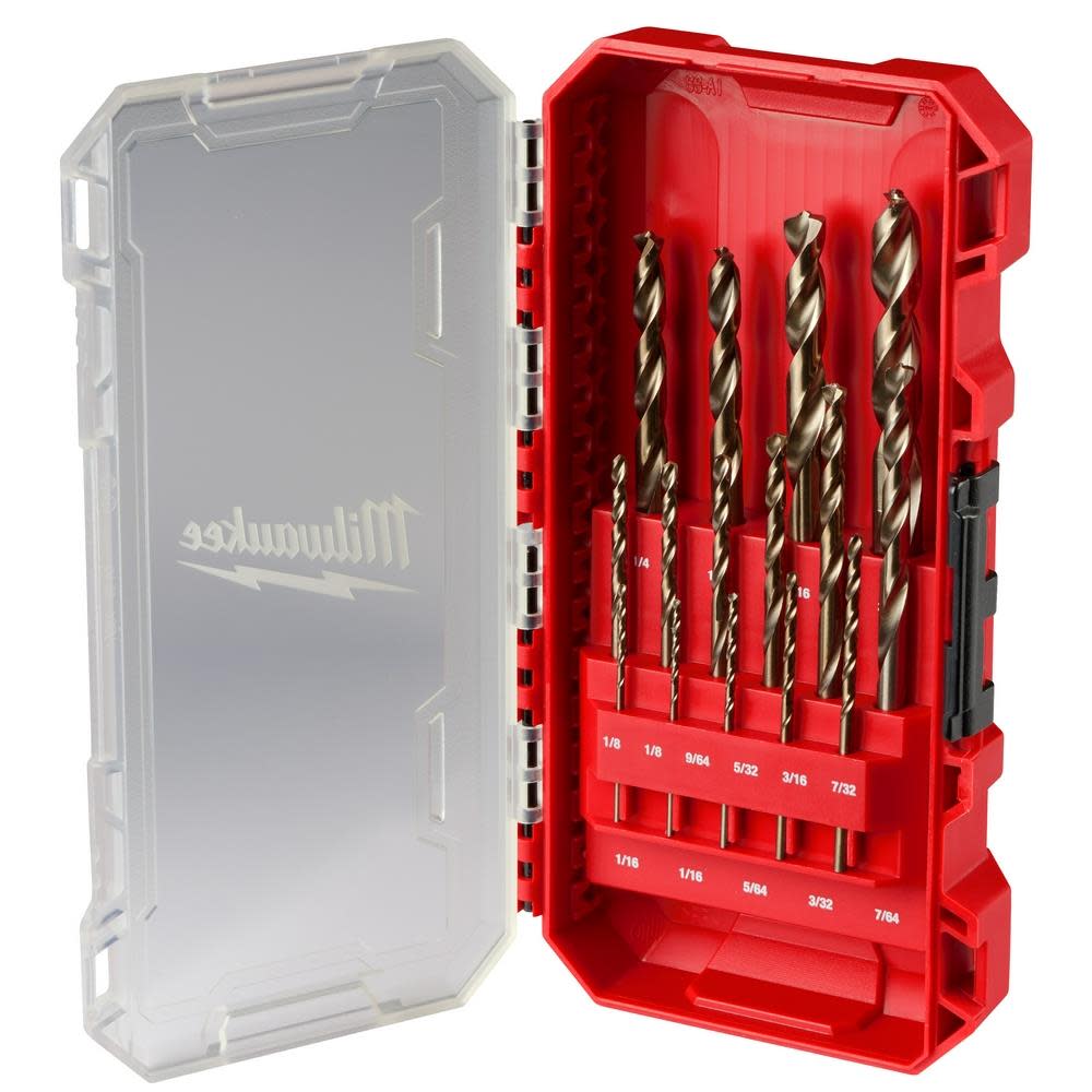 Milwaukee RED HELIX Cobalt Drill Bit Set 15pc - Flockneti