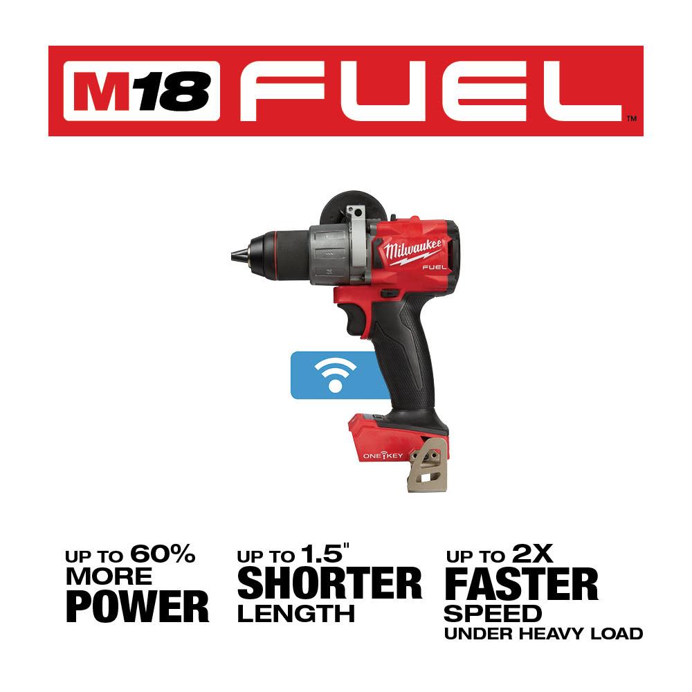 Milwaukee M18 FUEL 1/2 in. Hammer Drill with One Key - Flockneti