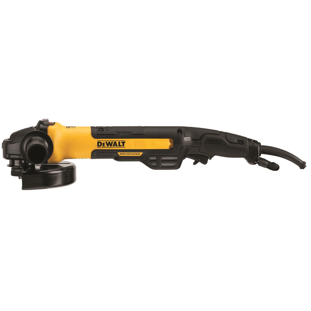 DEWALT 7″ Small Angle Grinder Rat Tail with Kickback Brake No Lock On - Flockneti