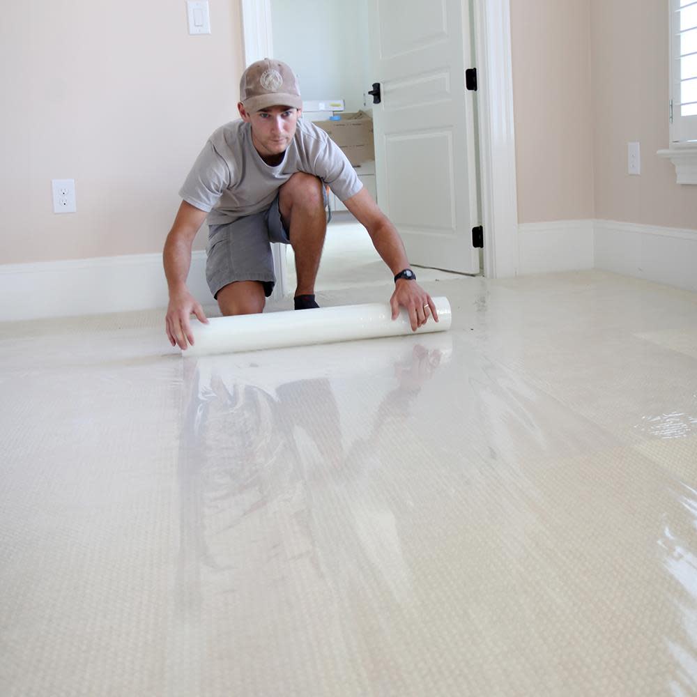 Trimaco 24 in. x 200 ft. 2-mil Carpet Protection Film - Flockneti